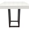 Dinertafel Industrial White 80x80cm