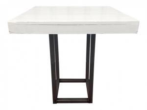 Dinertafel Industrial White 80x80cm
