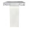 Statafel Marmer wit - 80x80cm