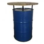 Statafel Olievat blauw