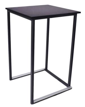 Statafel Cuba zwart 70x70cm