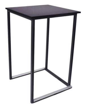 Statafel Cuba zwart 70x70cm