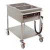 Bain marie wagen 2xGN excl. bakken