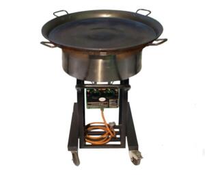 Braderiepan verrijdbaar 80cm - gas