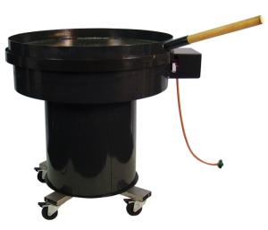 Braderiepan verrijdbaar 100cm - gas