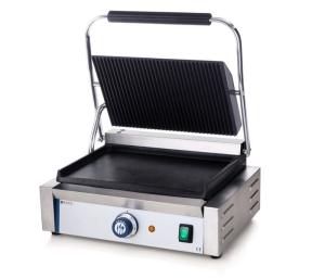 Contactgrill geribbeld/glad