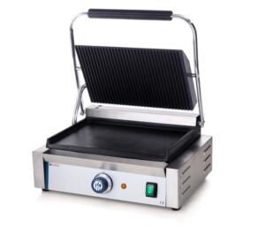 Contactgrill geribbeld/glad