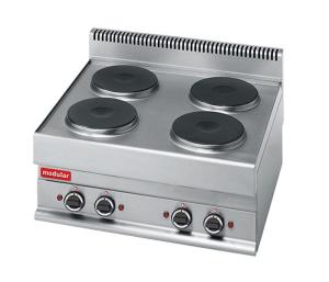 Fornuis 4-pits Modulair 70cm - 400V