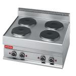 Fornuis 4-pits Modulair 70cm – 400V