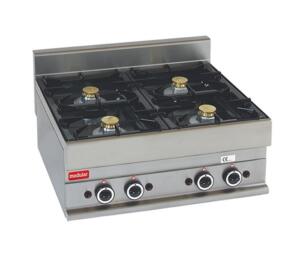 Fornuis 4-pits Modulair 70cm - gas