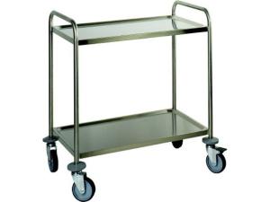 Serveerwagen RVS 2 plateau's
