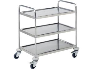 Serveerwagen RVS 3 plateau's