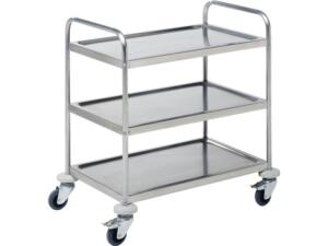 Serveerwagen RVS 3 plateau's