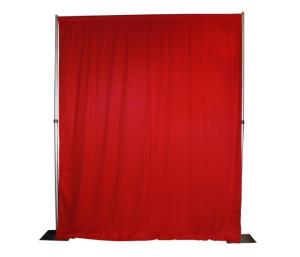 Pipe & drape rood per 3m