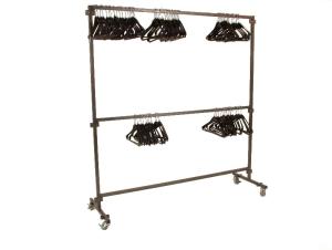 Garderoberek / kapstok met 50 kleerhangers