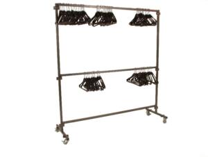 Garderoberek / kapstok met 50 kleerhangers