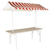 Franse marktkraam rood/wit