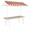 Franse marktkraam rood/wit - per 5