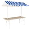 Franse marktkraam blauw/wit - per 5