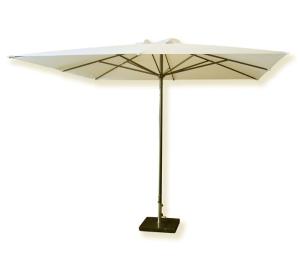 Parasol incl. voet 3x3m - Ecru