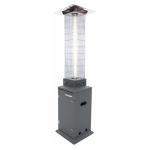 Designheater RVS met vlam