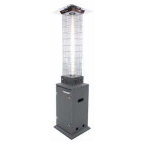 Designheater RVS met vlam