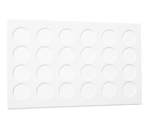 Plateau GN 24-gaats wit tbv buikbak