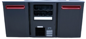 Gamko onderkoeling met twee koelkasten en flessennest