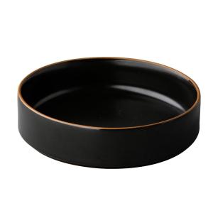 Bord Japan hoog - zwart - Ø 15 cm
