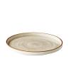 Bord Jersey met rand - grijs - Ø 25cm