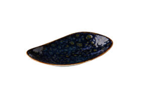 Bord Jersey ovaal - blauw - 20,5 cm