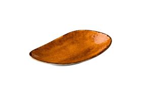 Bord Jersey ovaal - oranje - 20,5 cm