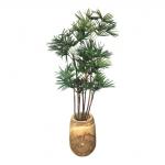 Baby fan in houten pot – kunst