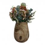 Veldbloemen in houten pot – kunst