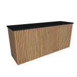 Buffettafel Milano hout/zwart – 2,2m