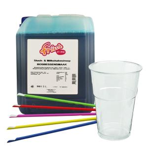 Slush Puppy pakket - 125 porties - Bosbes