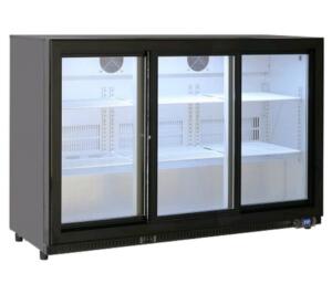 Buffet koelkast met 3 glazen deuren