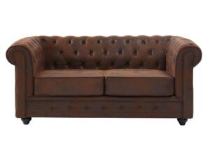 Chesterfield 2-zitsbank Malibu bruin
