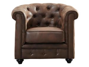 Chesterfield fauteuil Malibu bruin