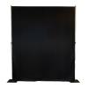 Pipe & drape zwart/glans per 3m