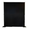 Pipe & drape zwart/glans per 3m