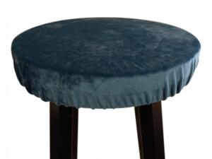 Krukhoes met plooi blauw