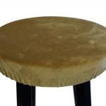 Krukhoes met plooi okergeel