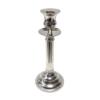 Kandelaar 1-arm zilver 25cm
