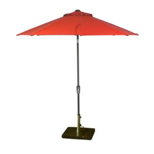 Parasol incl. voet Ø 250cm - Rood