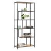Kast Jaxx - zwart/naturel - 185x77x35 cm
