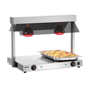 Warmhoudplaat met brug 2/1GN - 1 kap