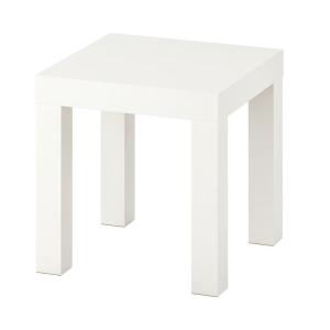 Salontafel 35x35cm wit