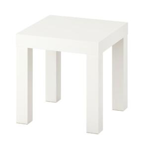 Salontafel 35x35cm wit