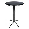 Statafel zwart Ø 80cm rond